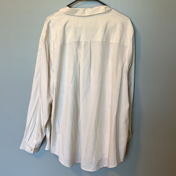 Go Silk Woman Ivory dress shirt - Picture 6 of 8
